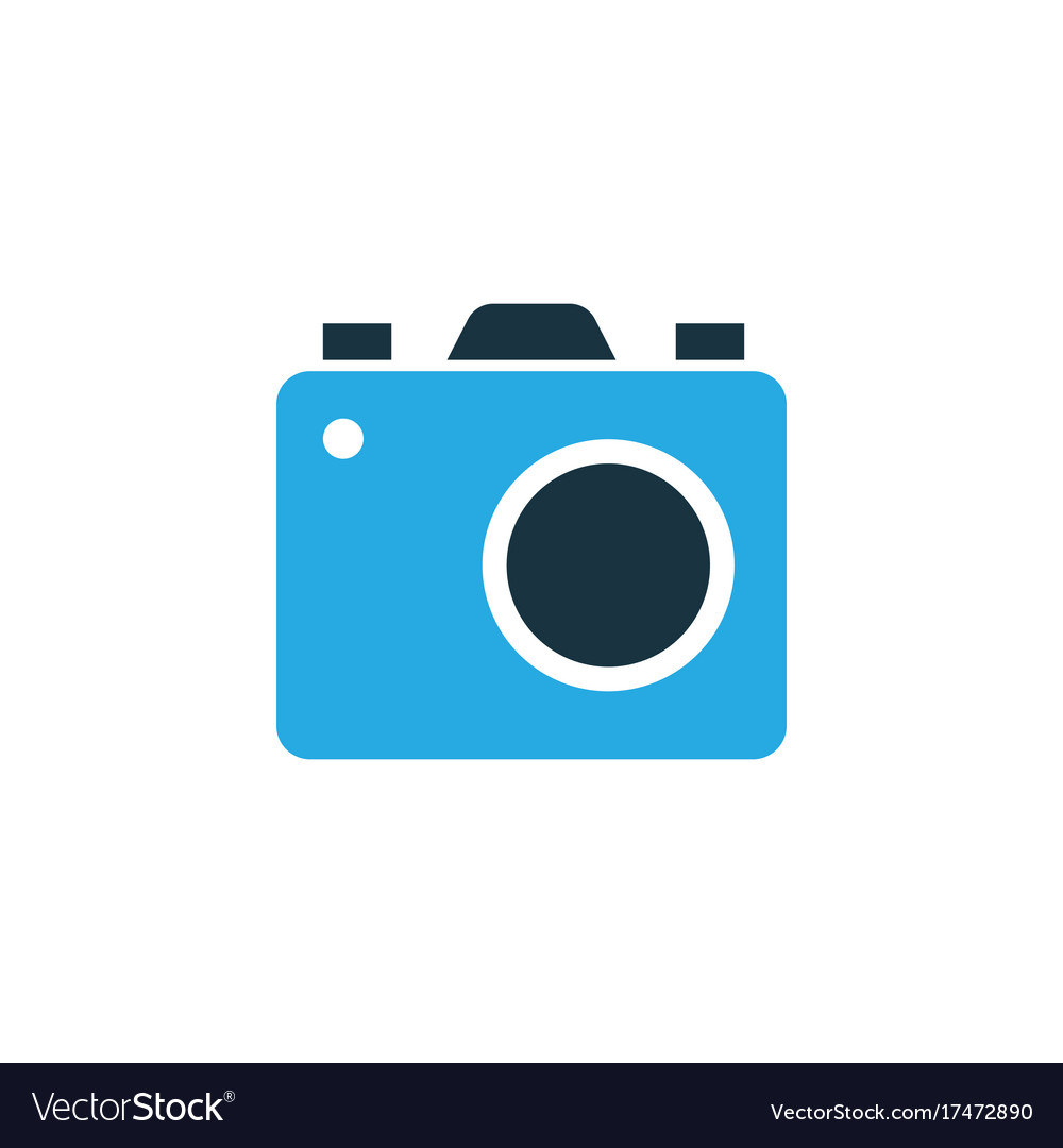 Photo apparatus colorful icon symbol premium