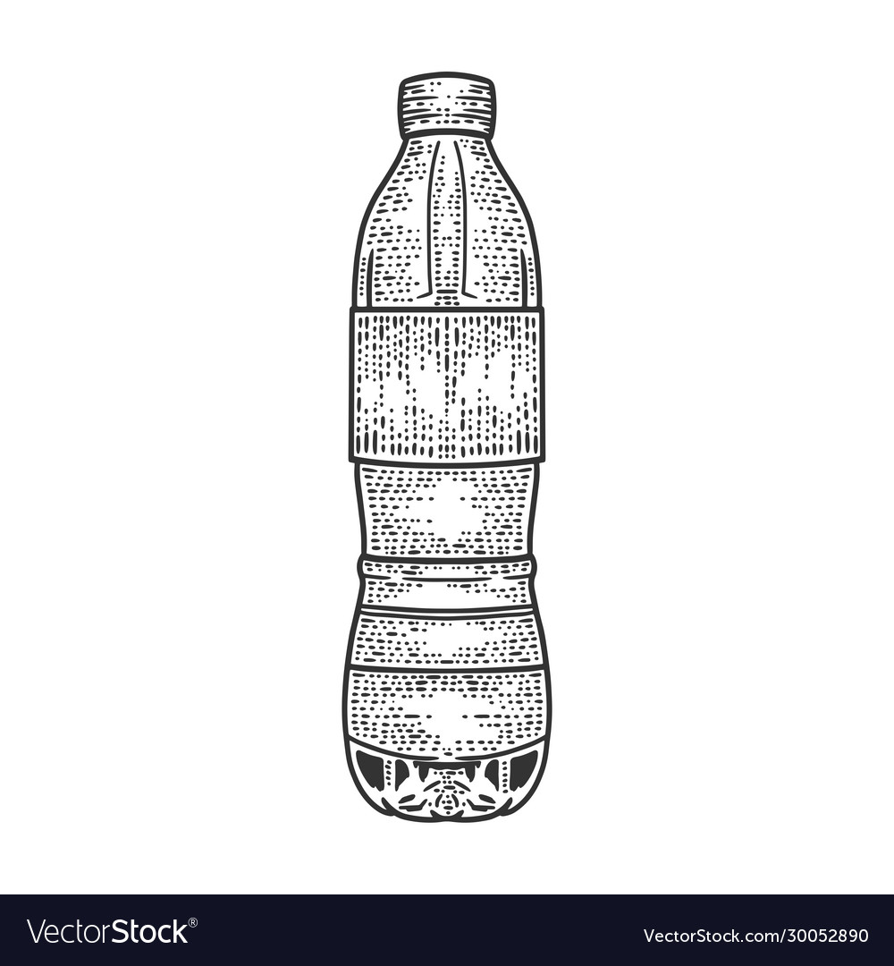 Plastic bottle sketch Royalty Free Vector Image