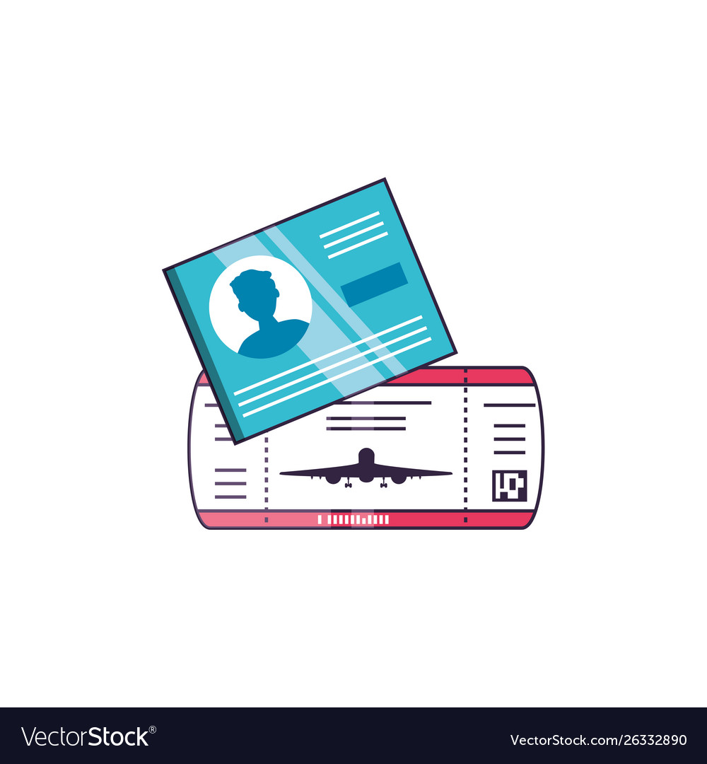 Ticket flight and document id icons