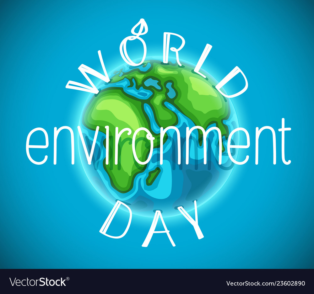 World environment day banner Royalty Free Vector Image