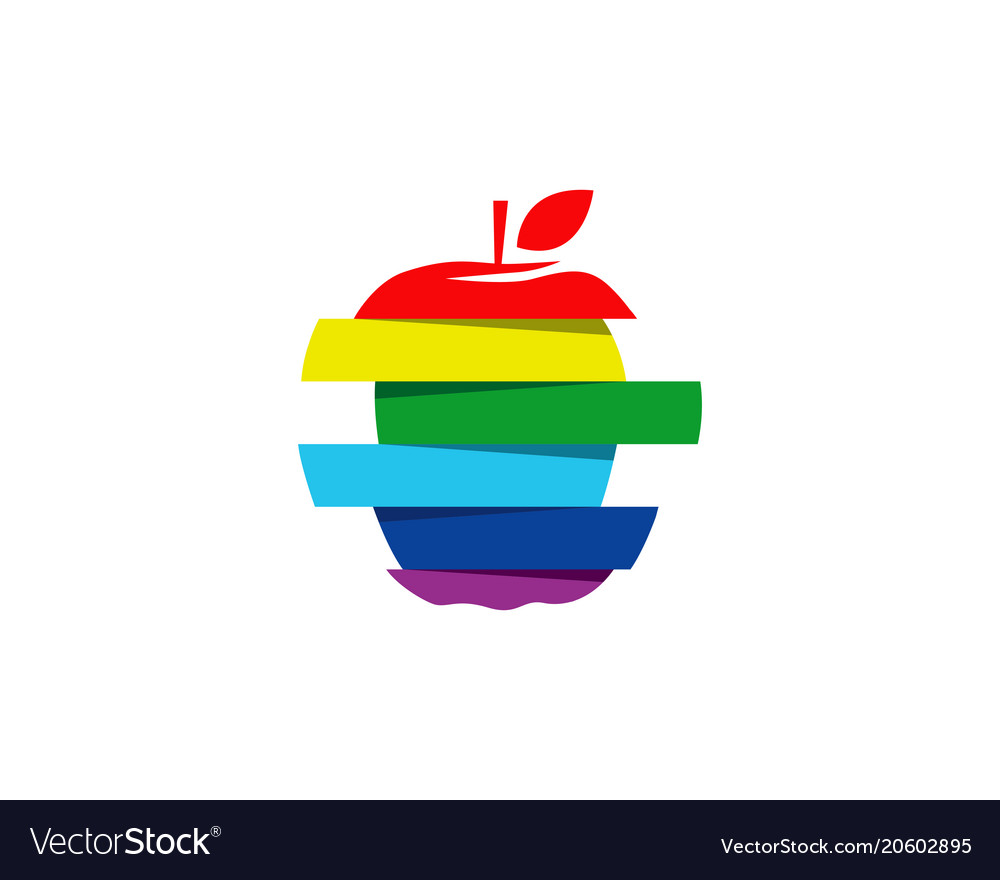 Apple Logo And Symbols Icons App Royalty Free Vector Image