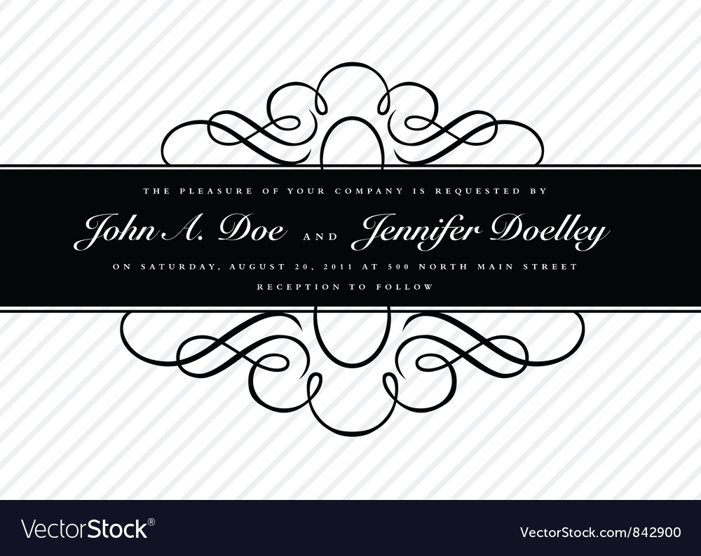 Invitation templates Royalty Free Vector Image