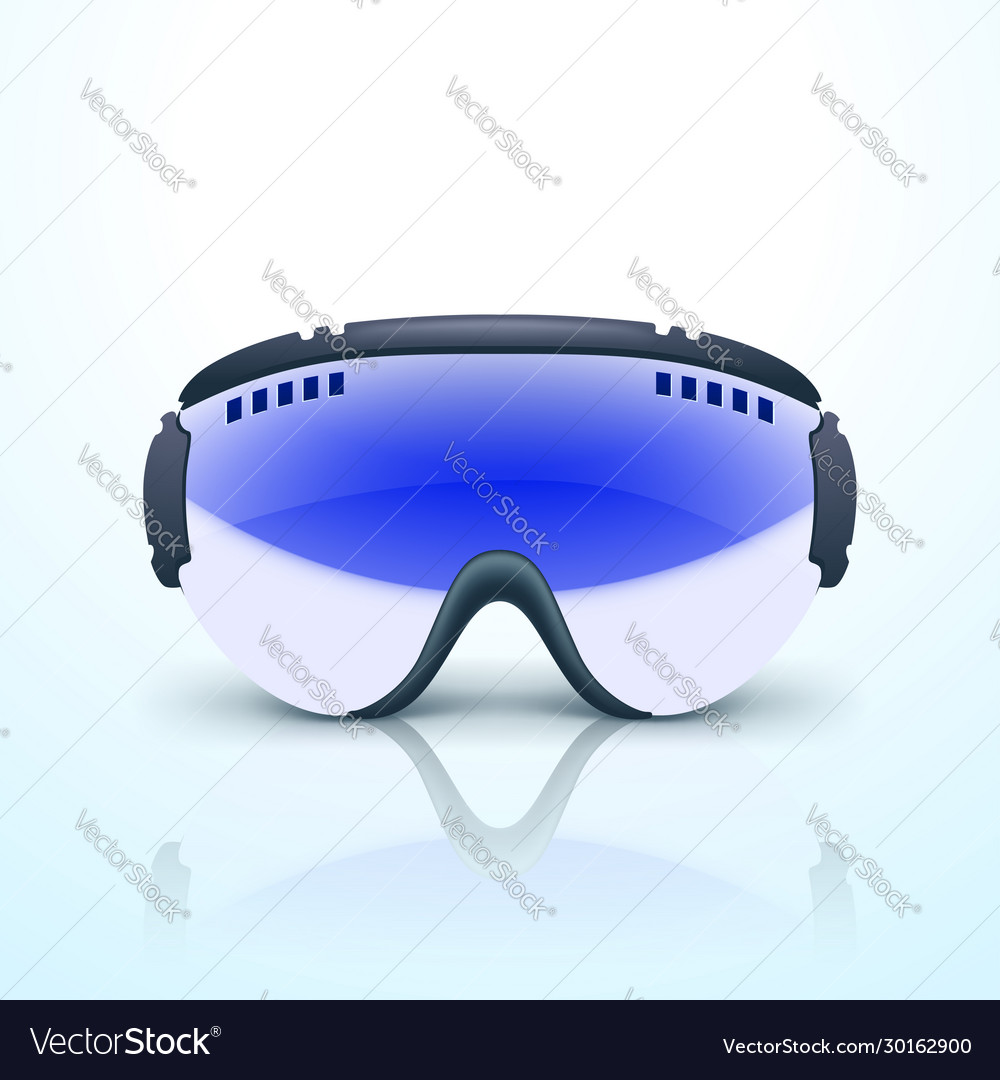 Ski glasses 01 vector image Ski glasses 01