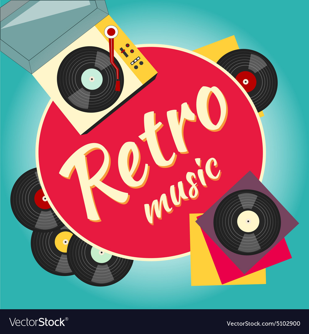 Vinyl record and turntable Royalty Free Vector Image