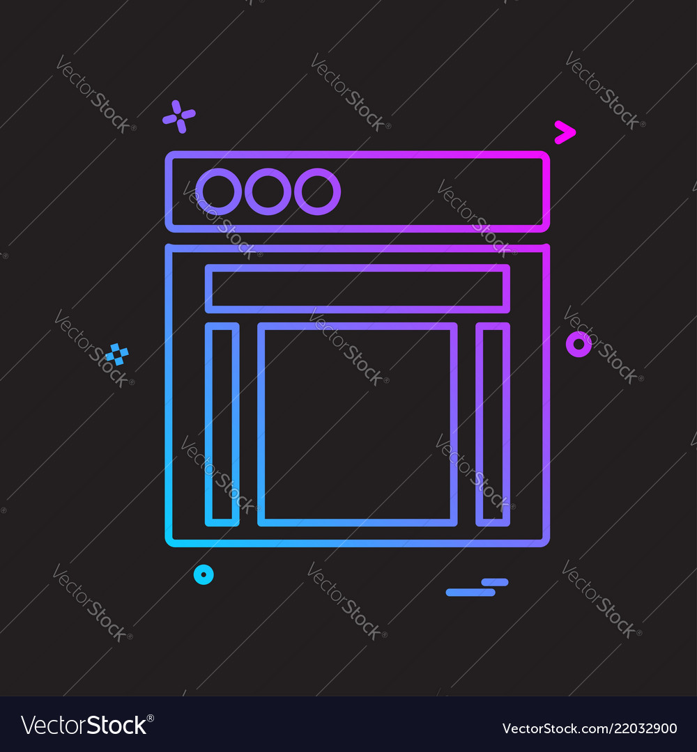 Web layouts icon design