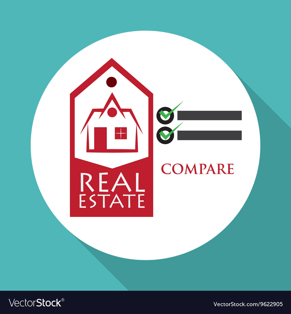 Real estate design home concept property icon Vector Image