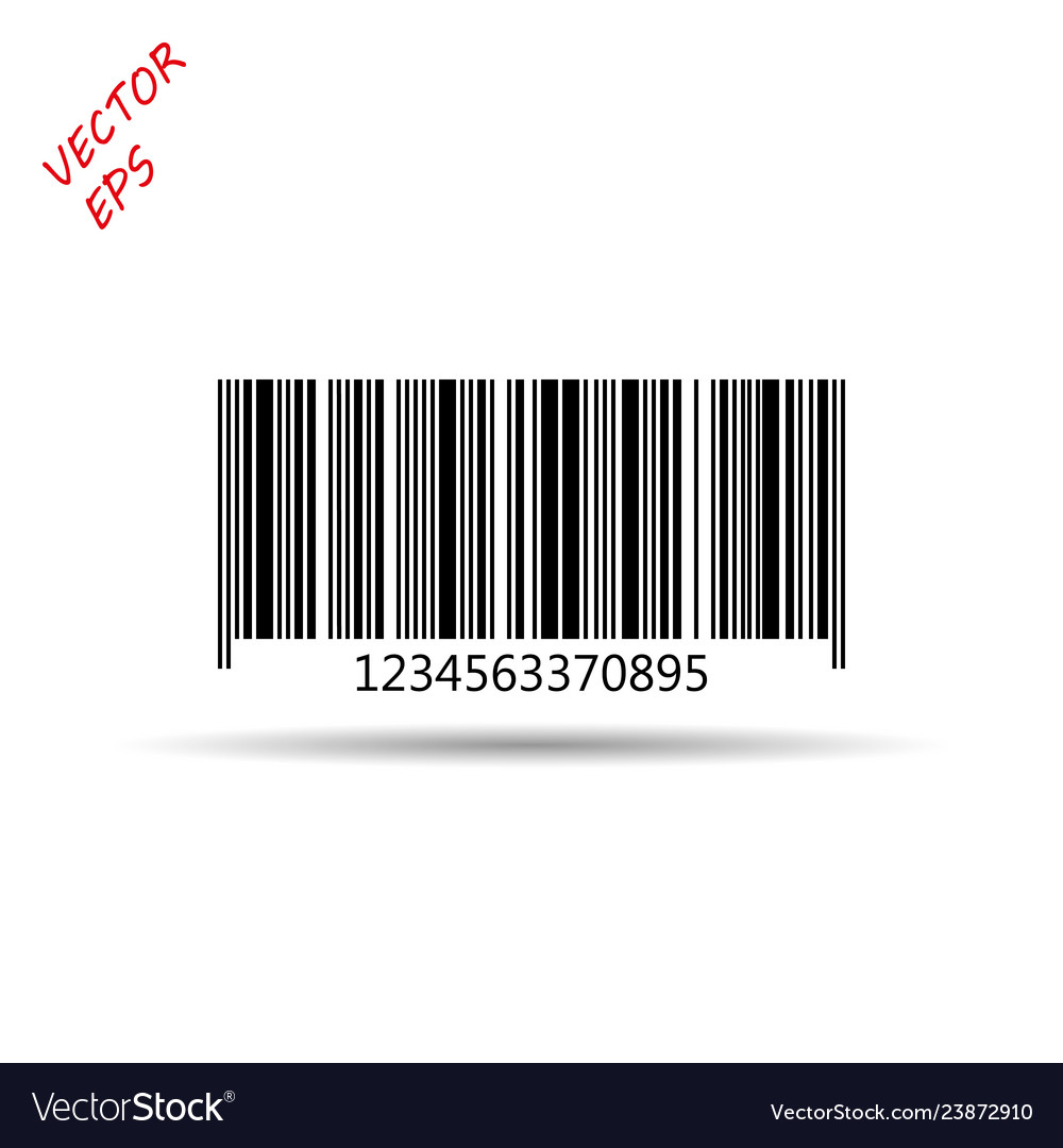 Bar code isolated on a light background