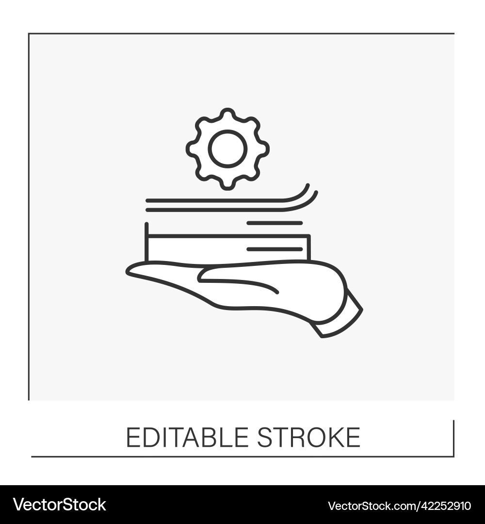 Documents line icon Royalty Free Vector Image - VectorStock