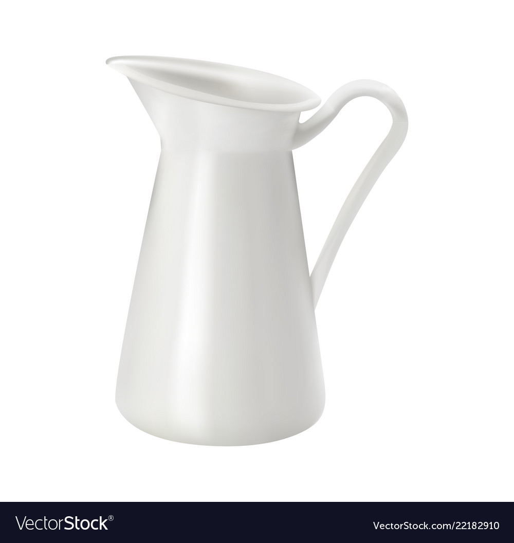 Glass ceramic water jug - mock up template