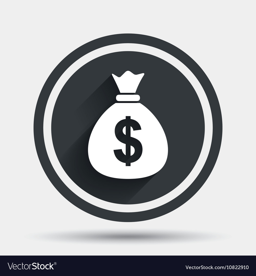 Dollar Money Icon Bag Vector Stock Vector (Royalty Free) 192639320