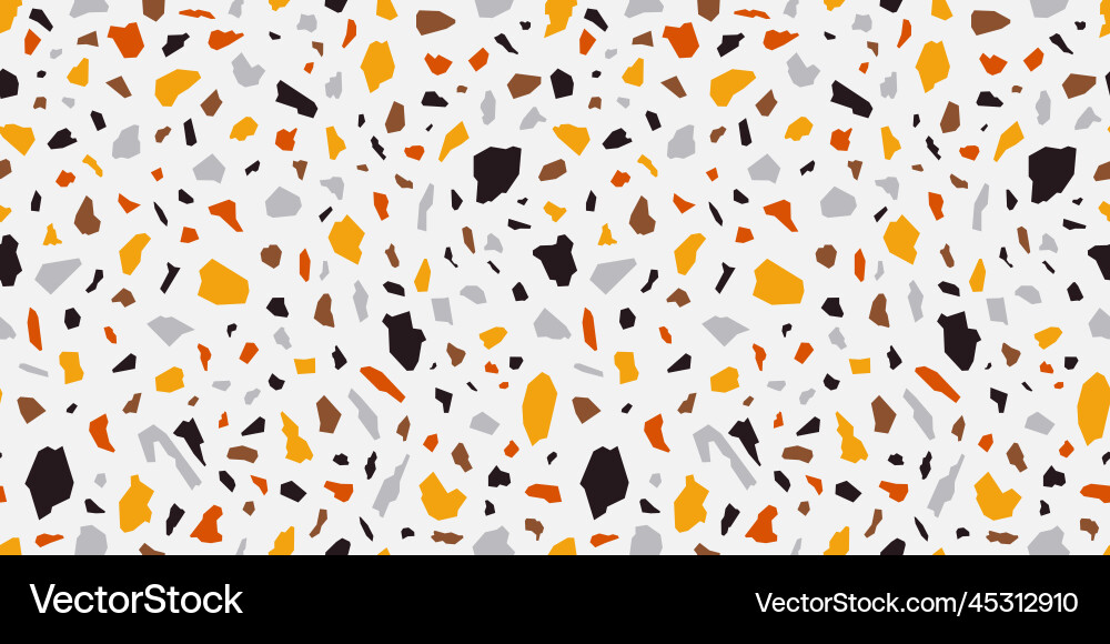 Terrazzo seamless patterns Royalty Free Vector Image