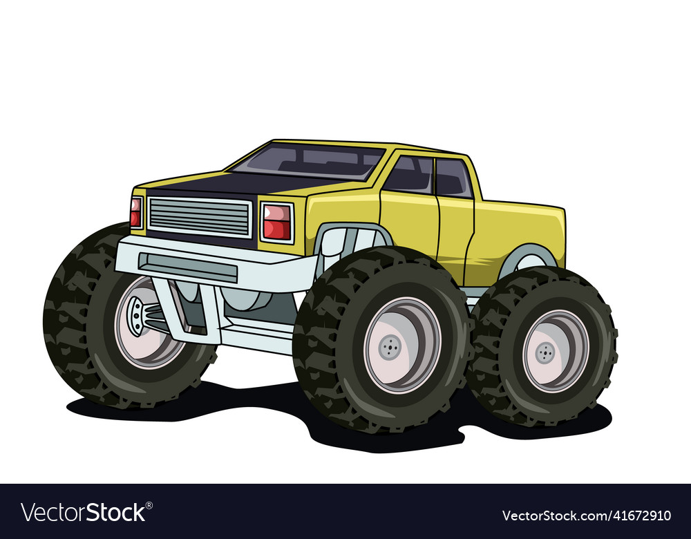 Vintage Monster Truck Royalty Free Vector Image