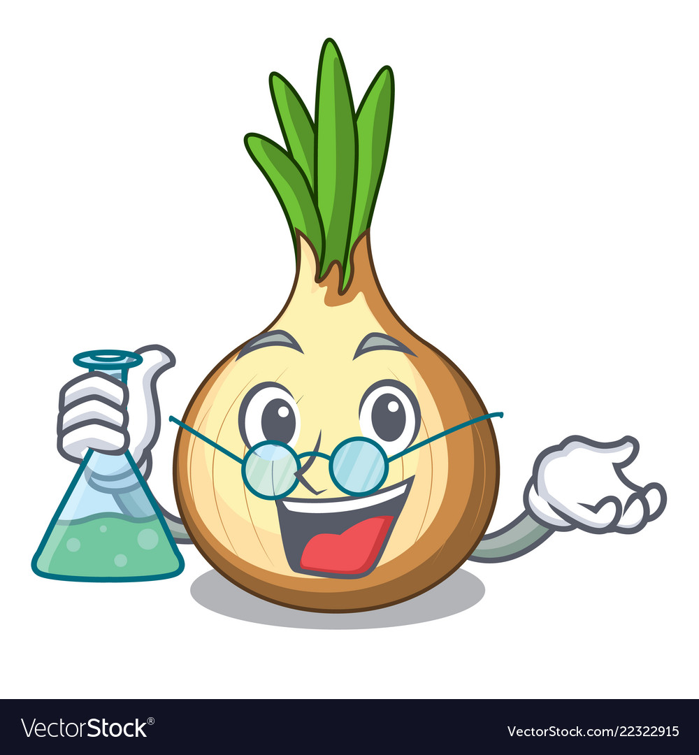 Professor yellow onions in the cartoon basket