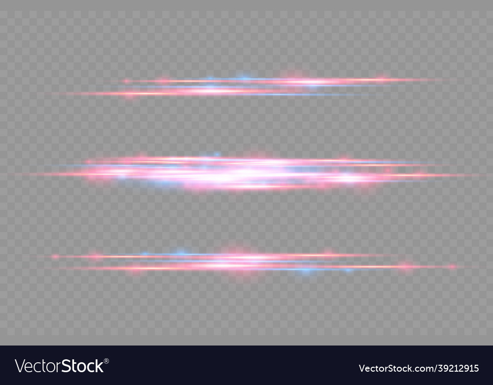 Red blue motion line horizontal light rays