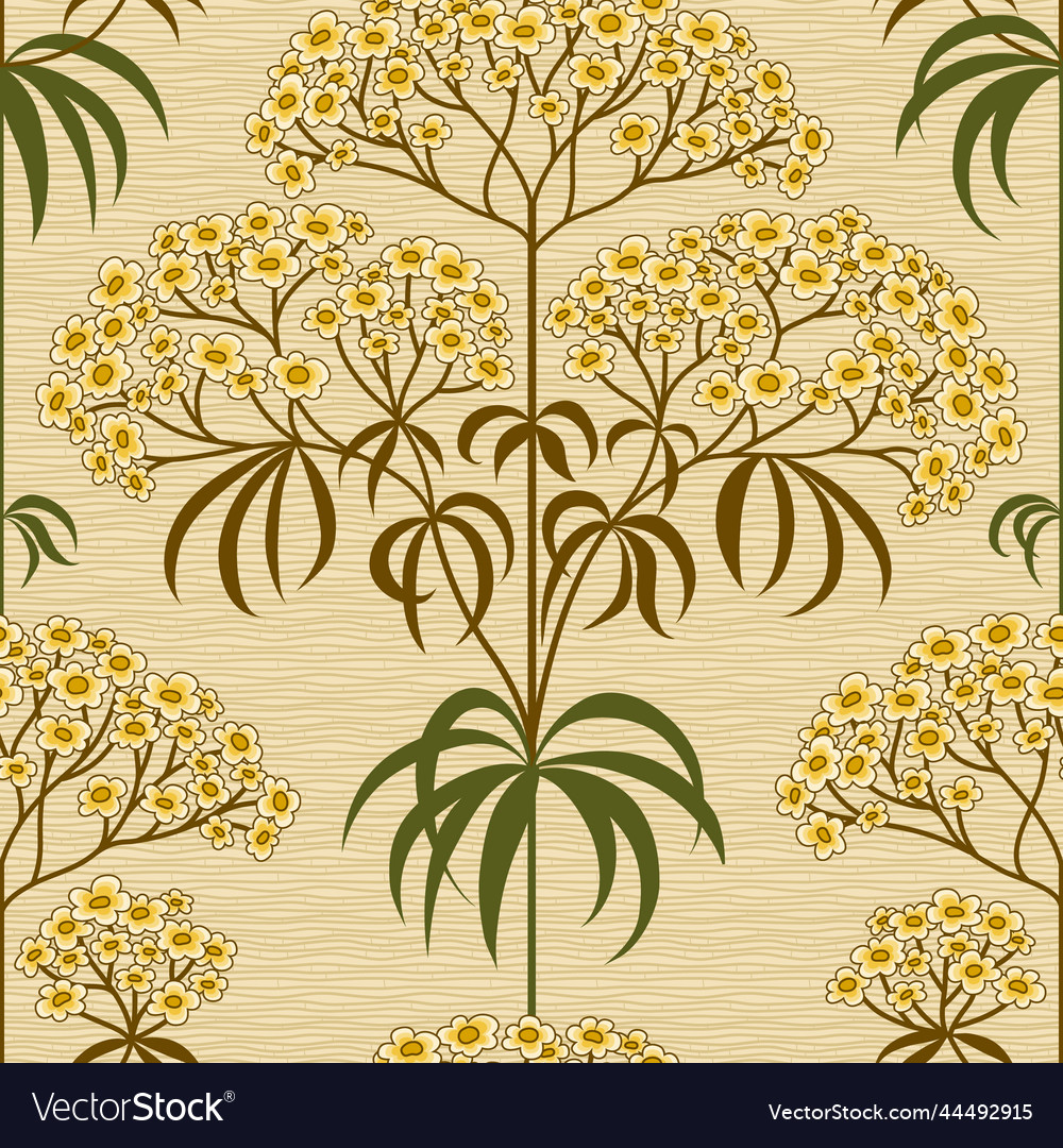 Traditional floral pattern in retro style