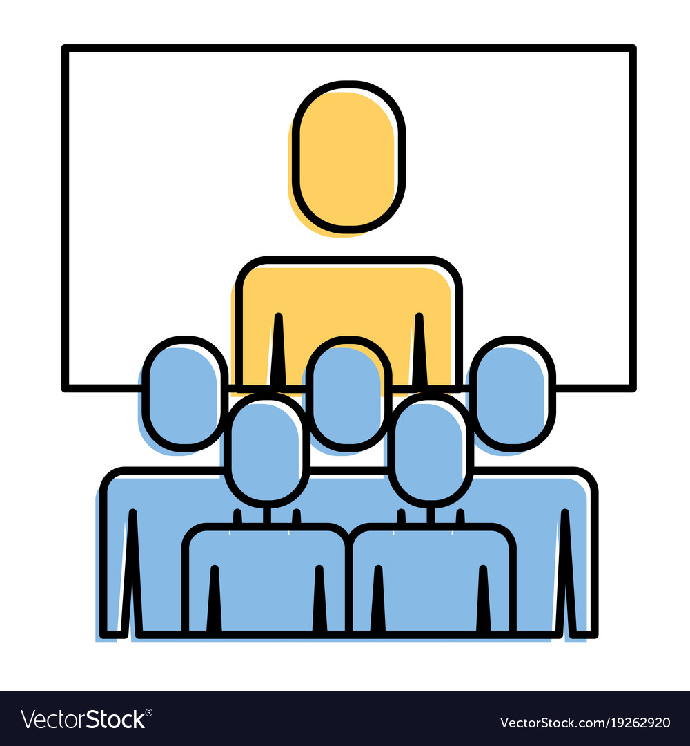 Business meeting manager group board Royalty Free Vector