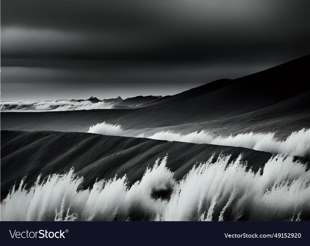 Modern black and white abstract background Vector Image