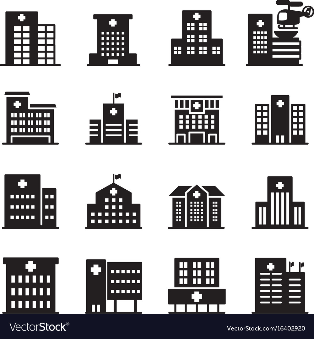 Hospital Icon vector Hospital Icon vector