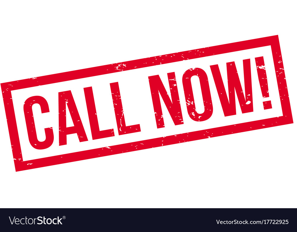 Call now rubber stamp Royalty Free Vector Image