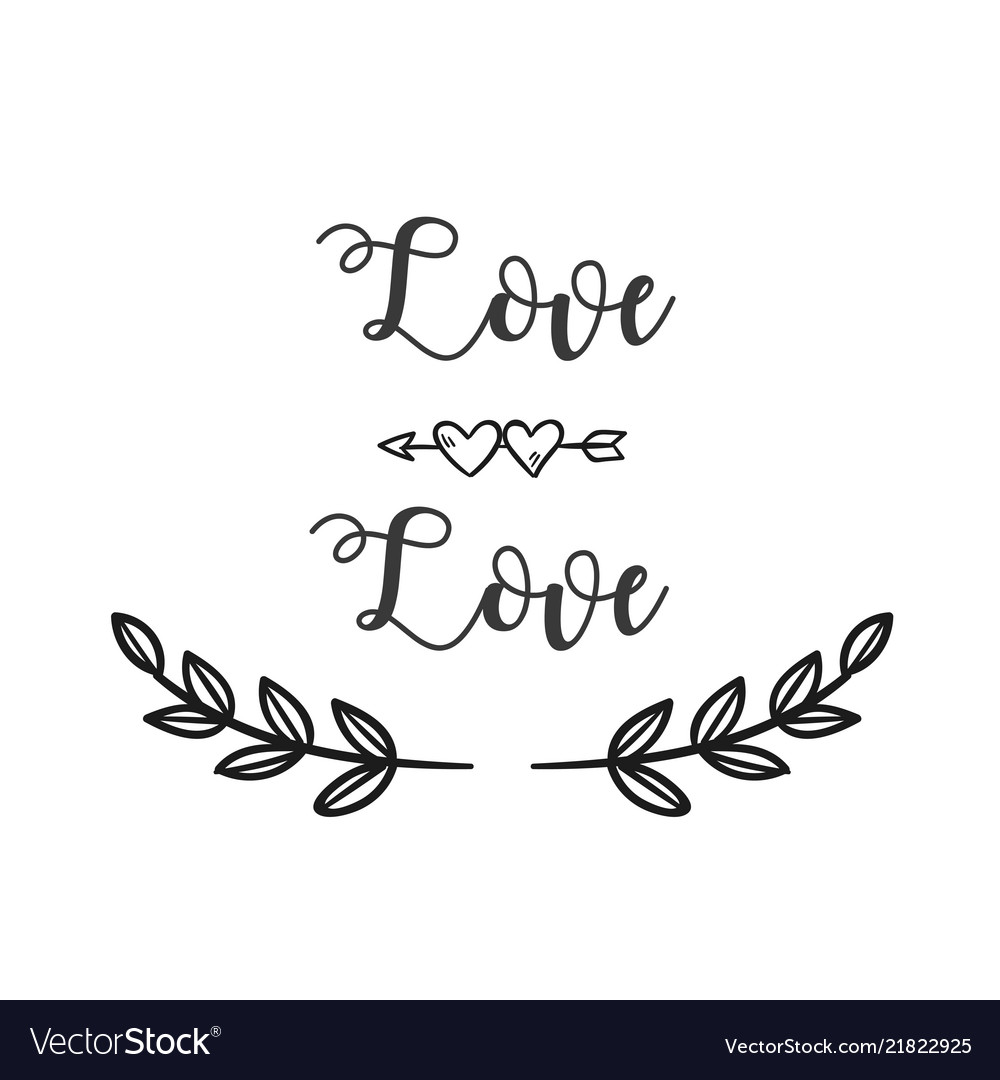 Love arrow grass white background imag Royalty Free Vector