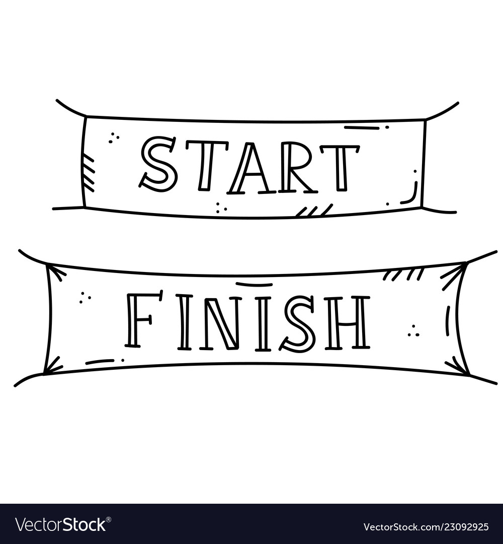 Start and finish banner