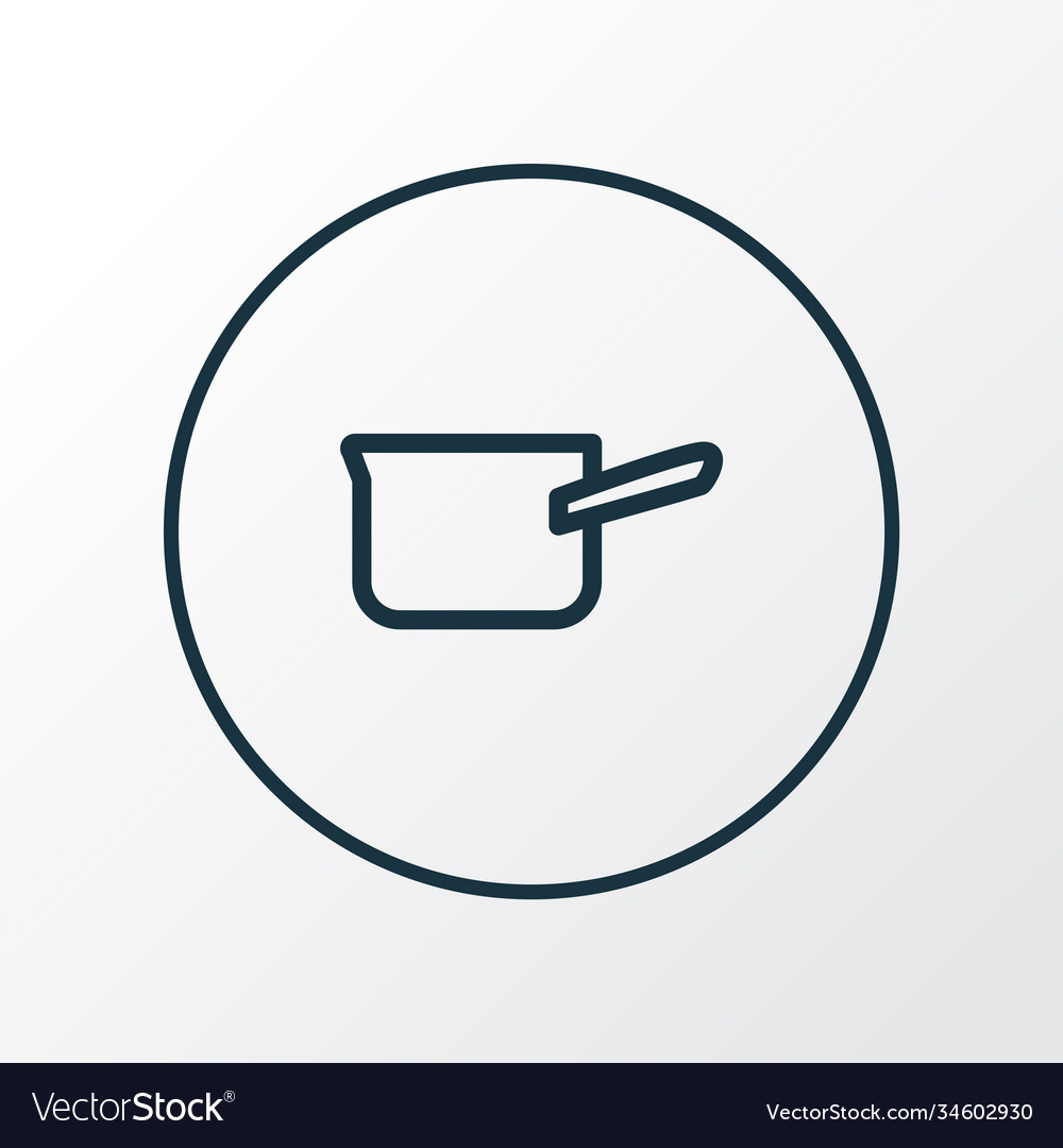 Casserole icon line symbol premium quality