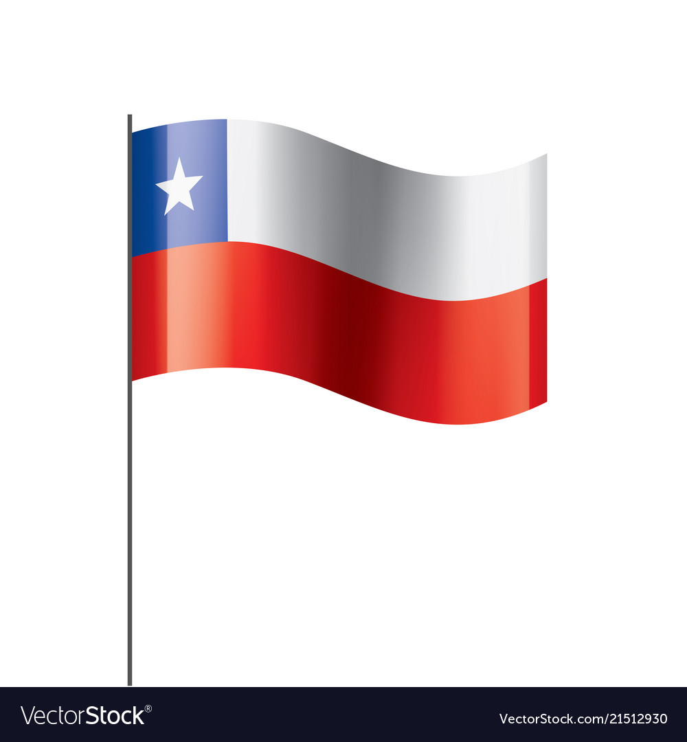 Chile flag Royalty Free Vector Image - VectorStock