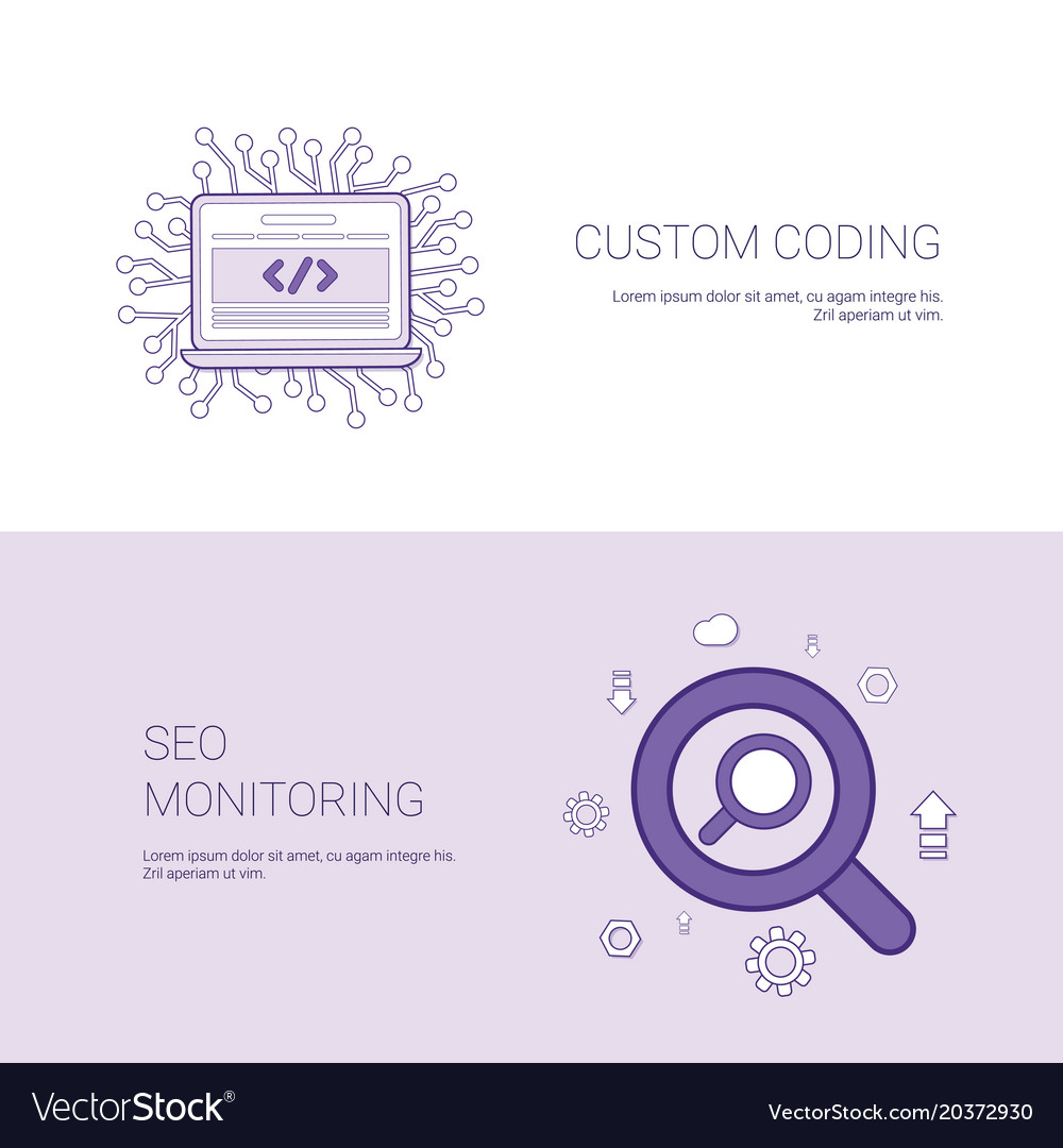 Custom coding and seo monitoring template web