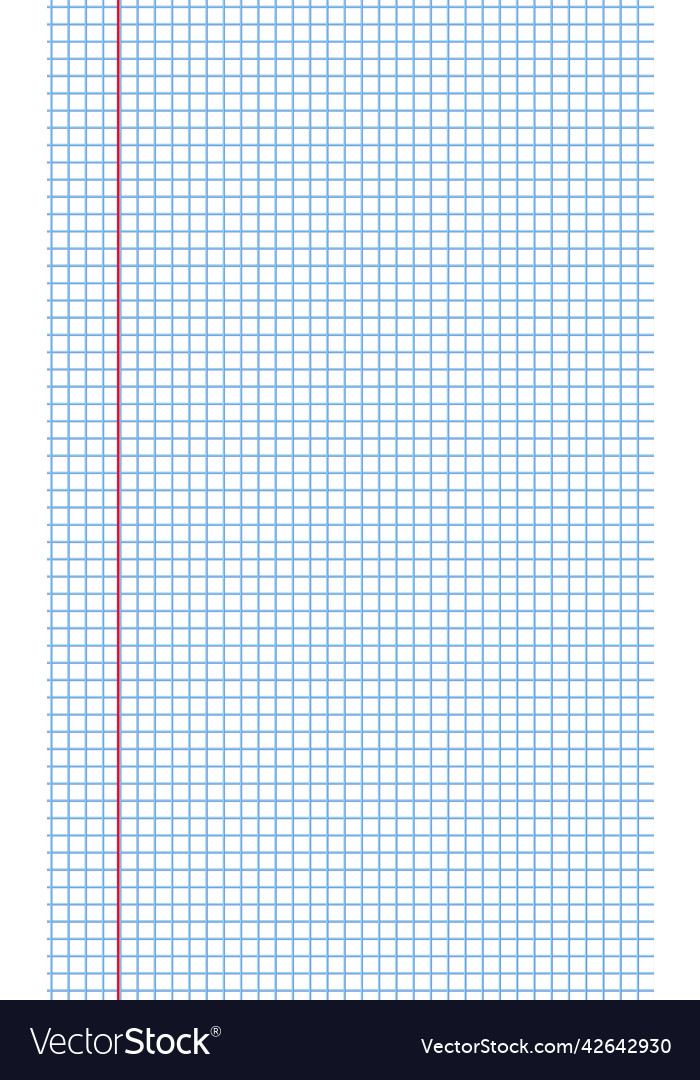 Graph paper printable squared grid paper Vector Image