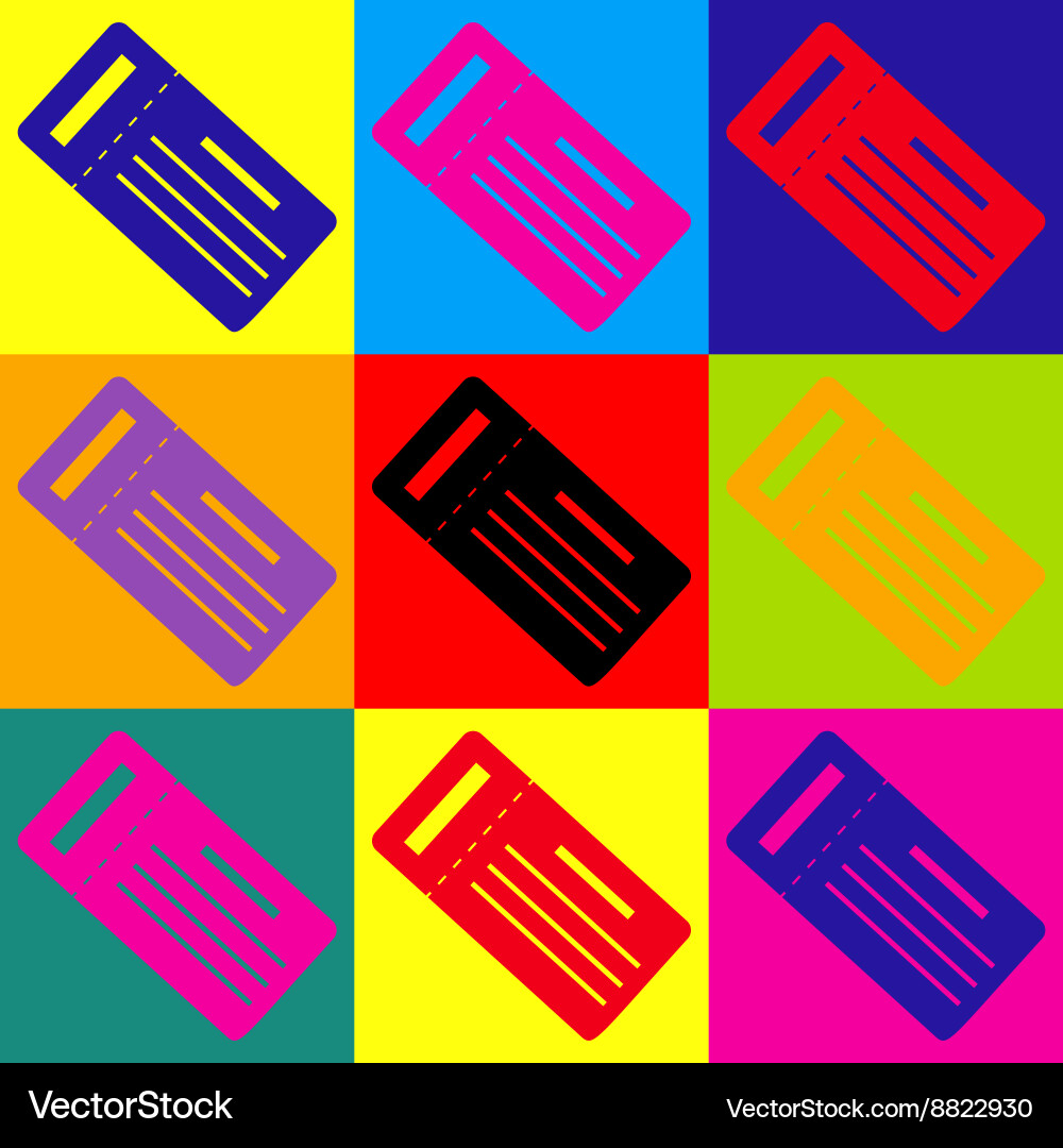 Ticket simple icon Royalty Free Vector Image - VectorStock