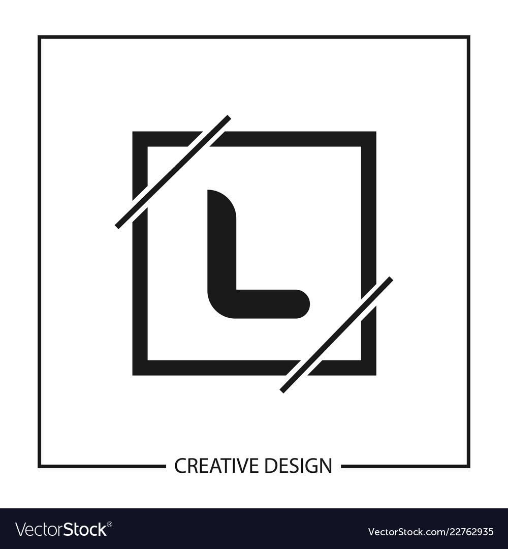 Initial letter l logo template design