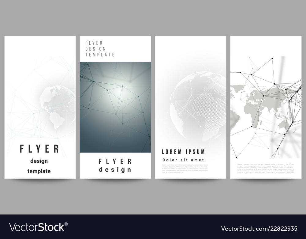 Layout of flyer banner design templates Royalty Free Vector