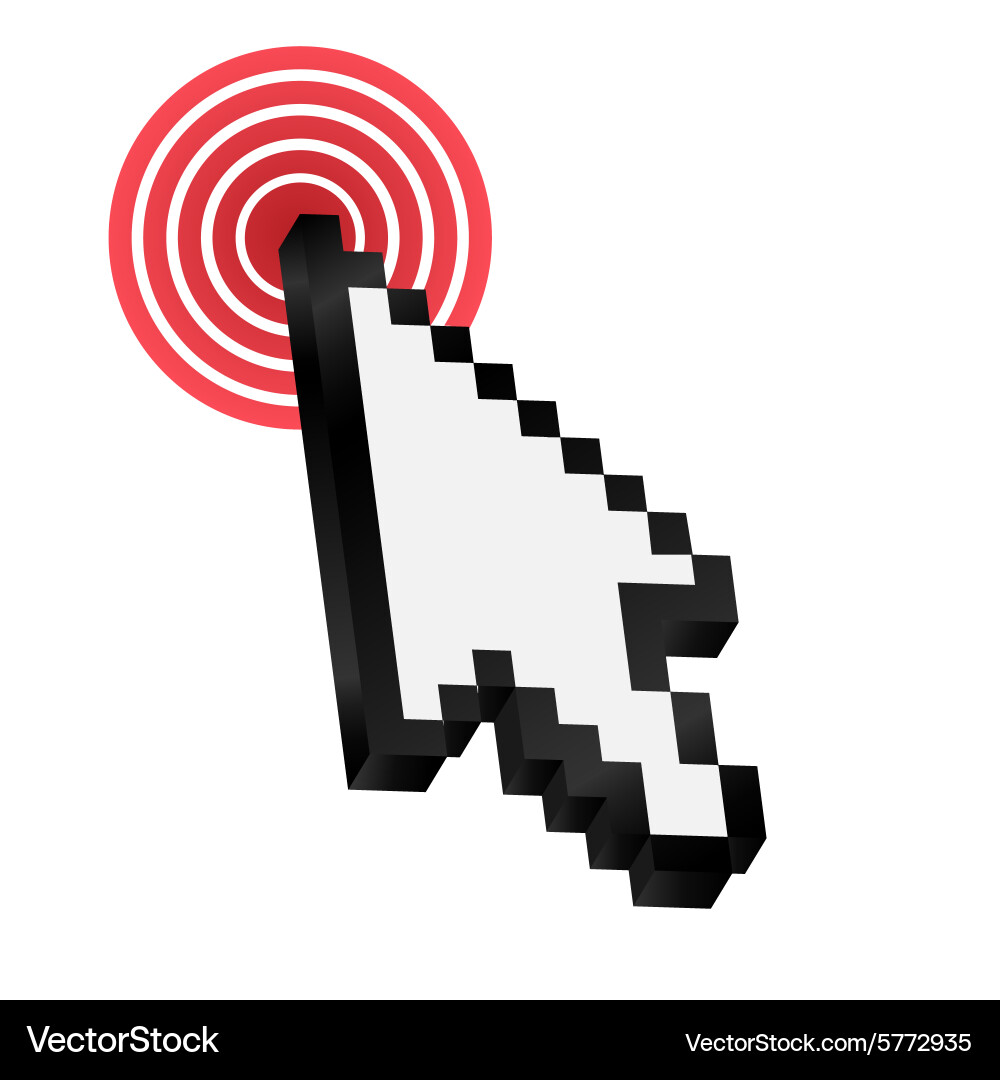 Mouse arrow cursor Royalty Free Vector Image - VectorStock