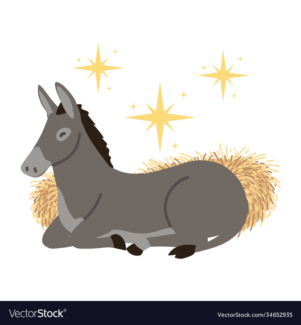 Free Christmas Donkey Cliparts Christmas Nativity Clipart Flyclipart ...