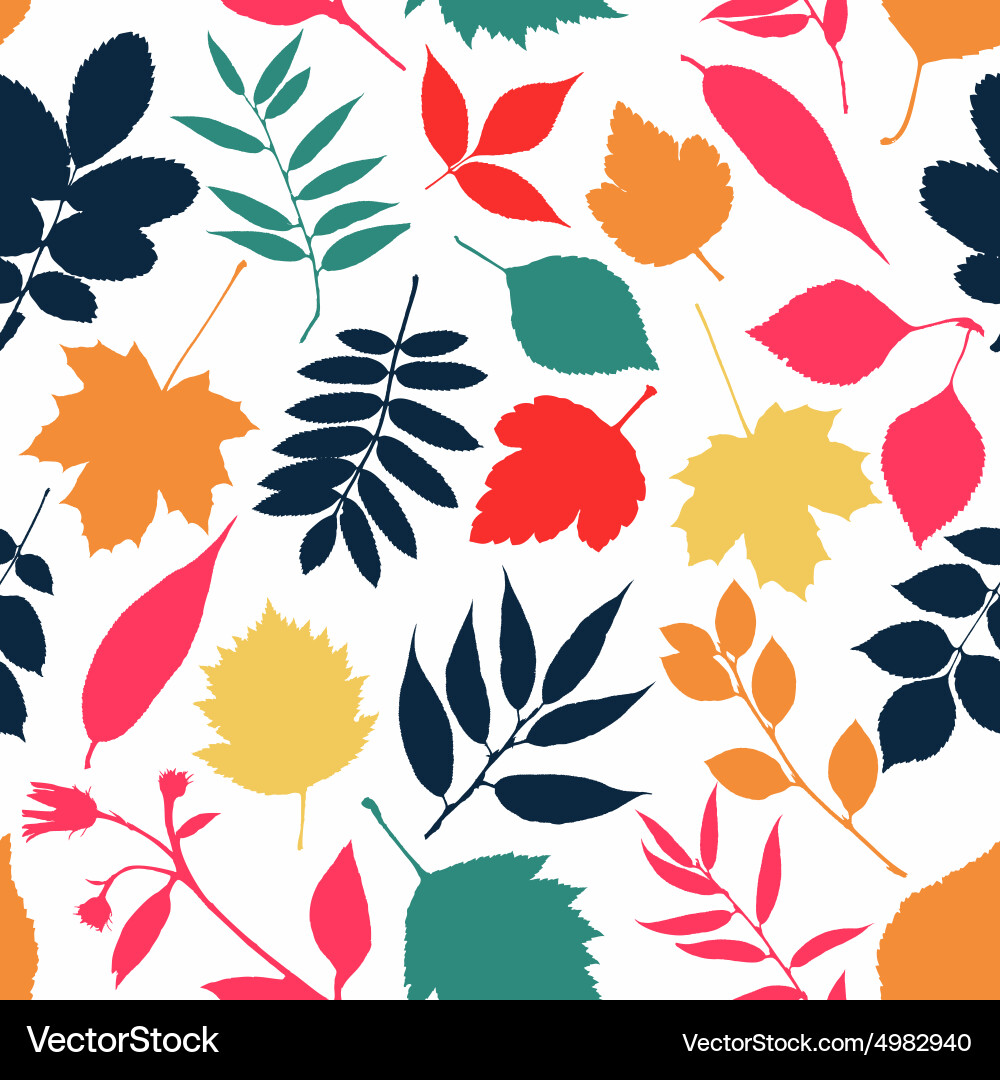Autumn seamless pattern Royalty Free Vector Image
