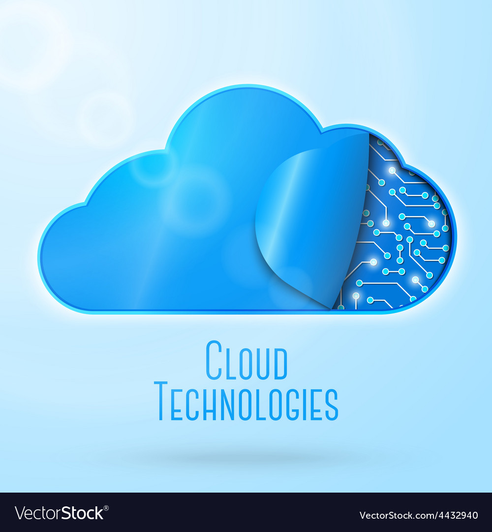 Cloud computing technology concept