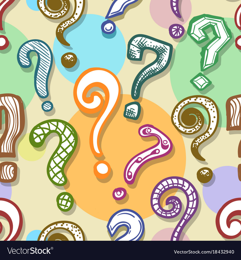 Question mark background Royalty Free Vector Image