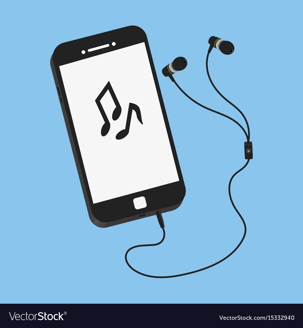 Smartphone isolated flat style Royalty Free Vector Image