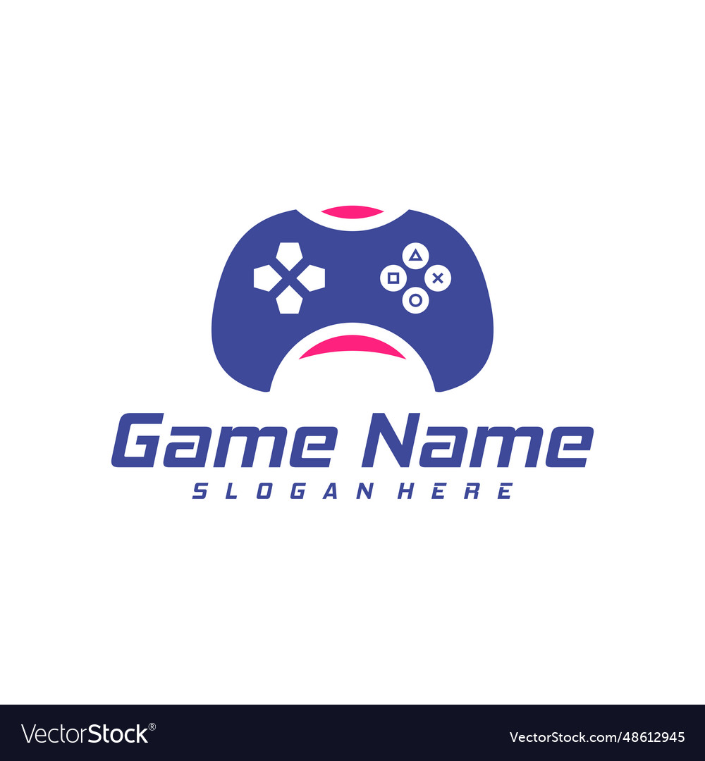 Gamepad Logo Design Creative Joystick Logo Vector Image