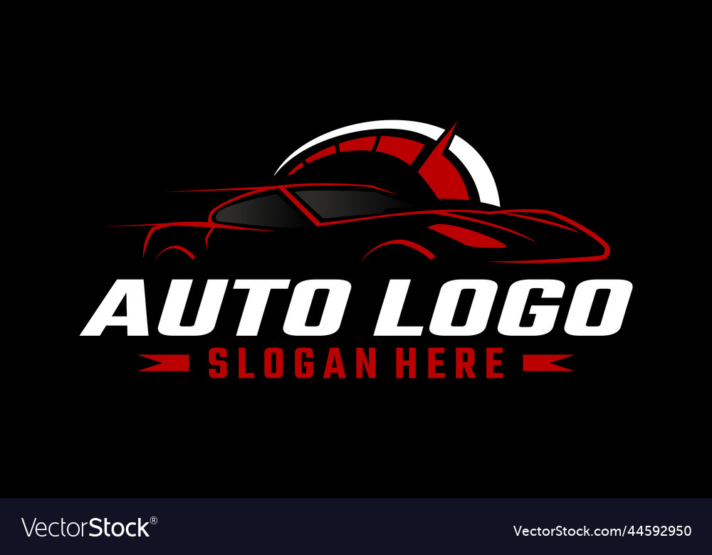 Automotive speed car logo Royalty Free Vector Image