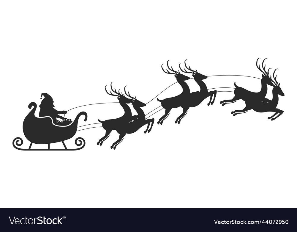 Santa claus and hat Royalty Free Vector Image - VectorStock