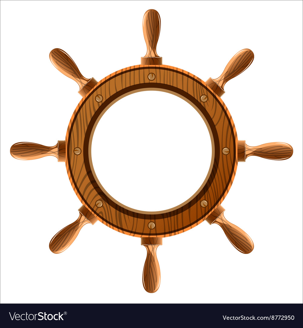 Ship wheel Royalty Free Vector Image VectorStock