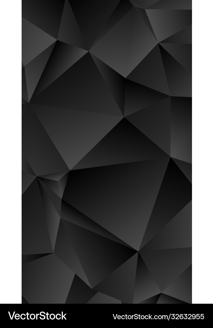 Dark abstract triangles paint background Vector Image