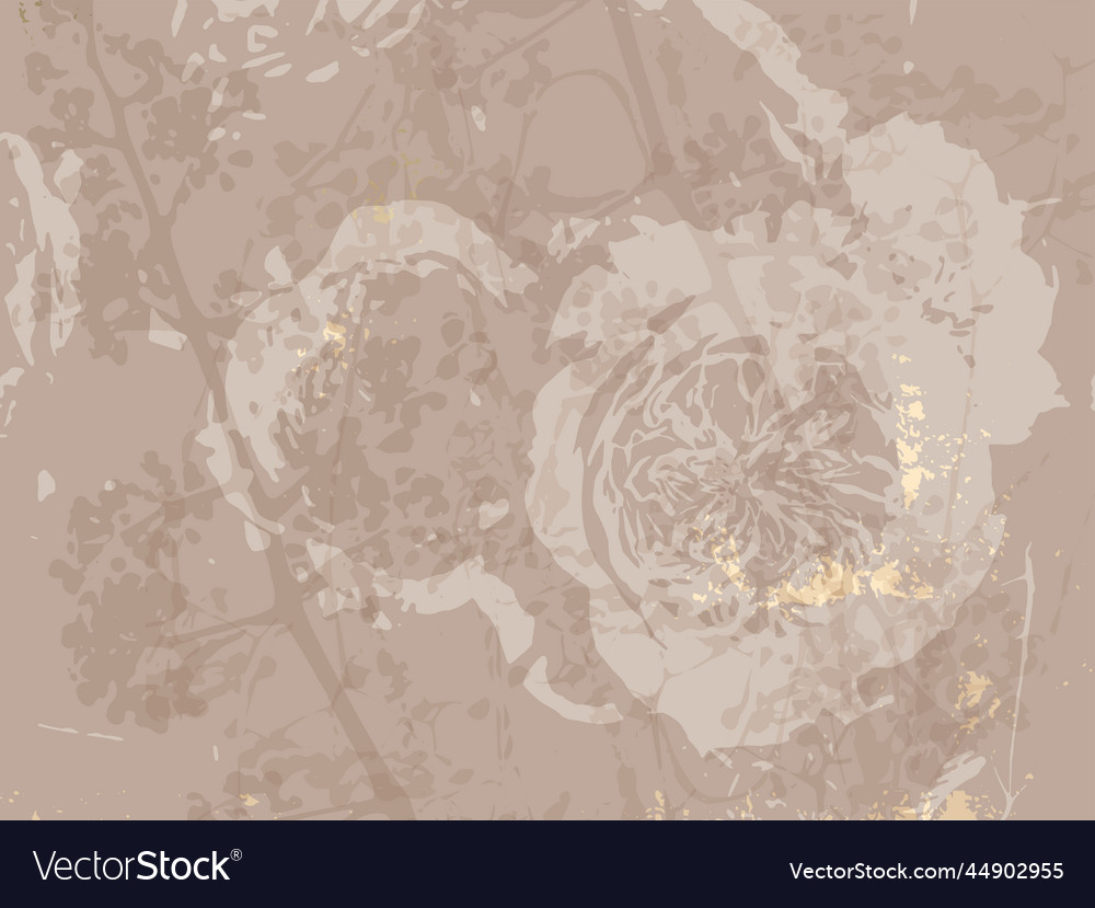 Floral chic background with delicate flowers Vector Image