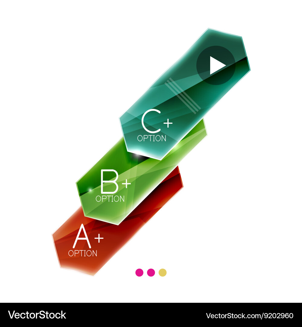 Arrow infographics element Royalty Free Vector Image