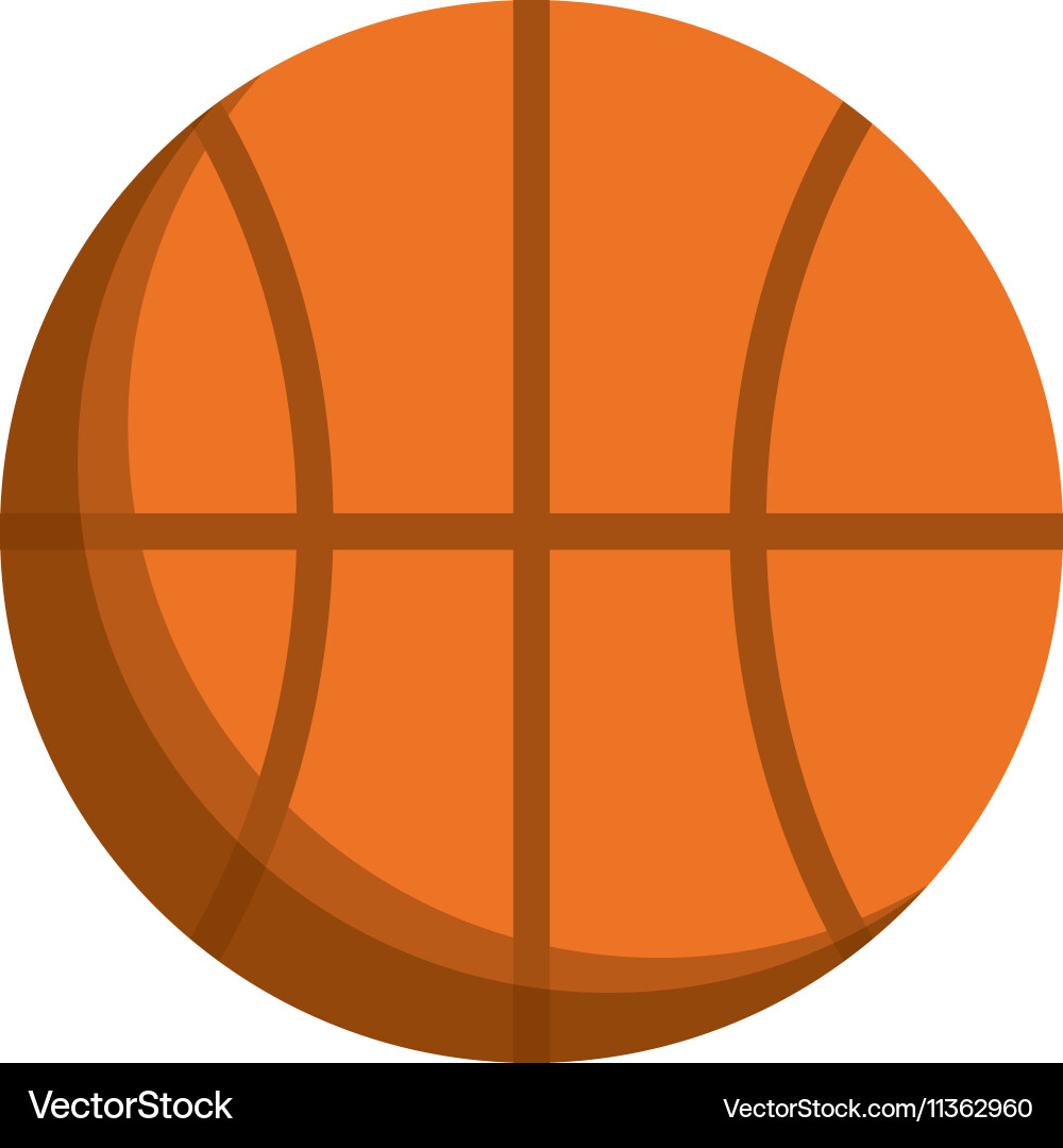 Basketball balloon isolated icon Royalty Free Vector Image