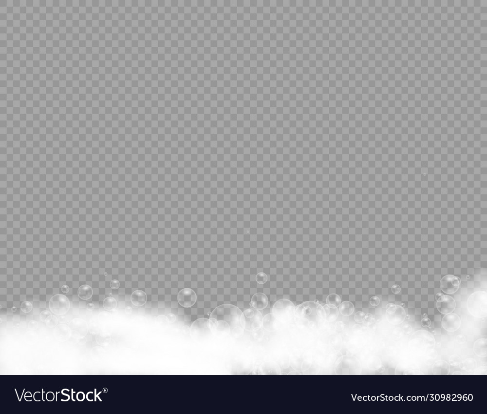 Bath foam bubbles Royalty Free Vector Image - VectorStock