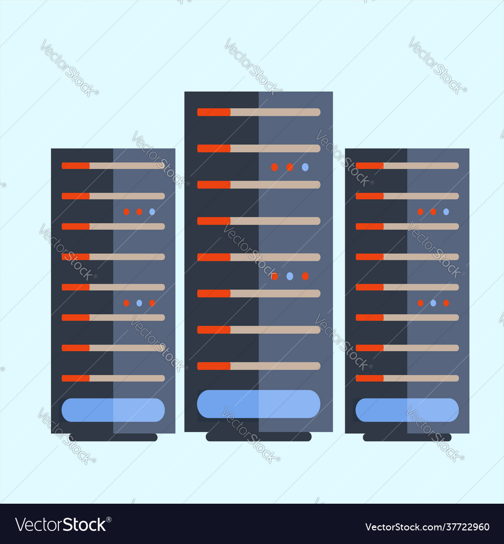 Data processing icon Royalty Free Vector Image