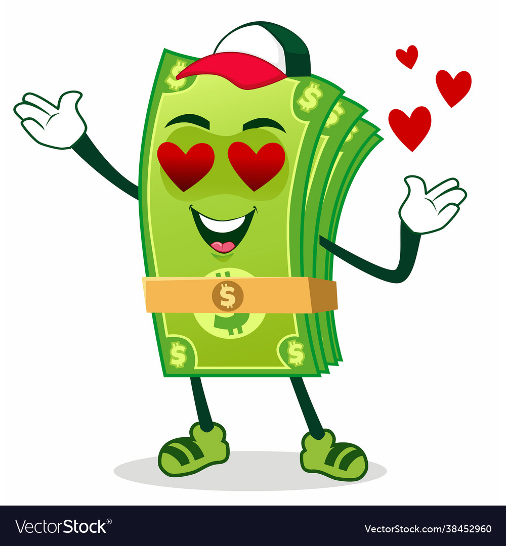 Dollar Bill Cartoon Mascot Royalty Free Vector Image