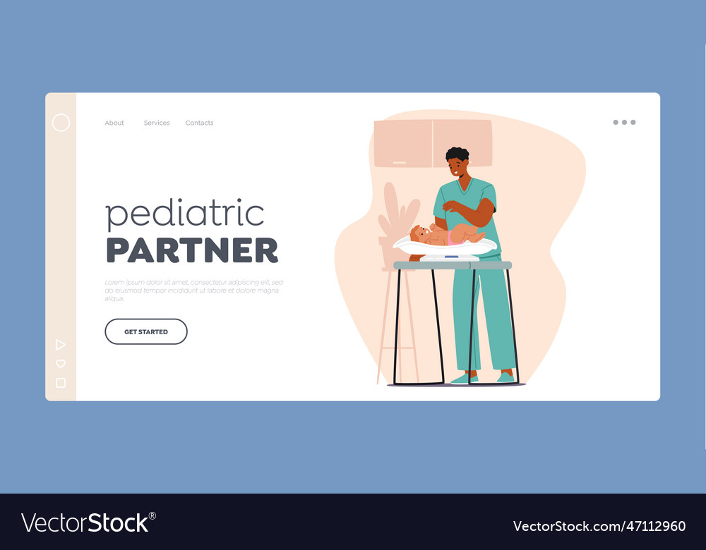 Pediatric partner landing page template